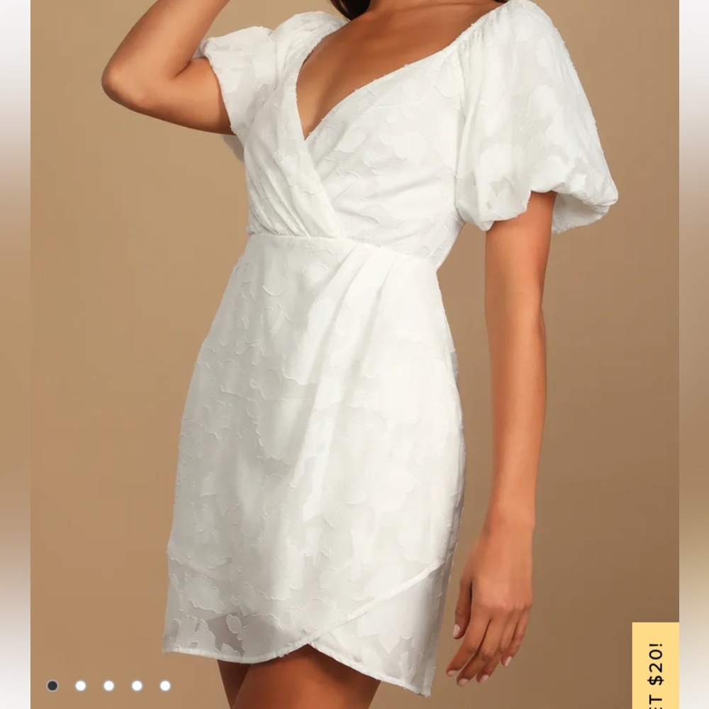 Lulus With Your Heart Burnout Floral Mini Dress